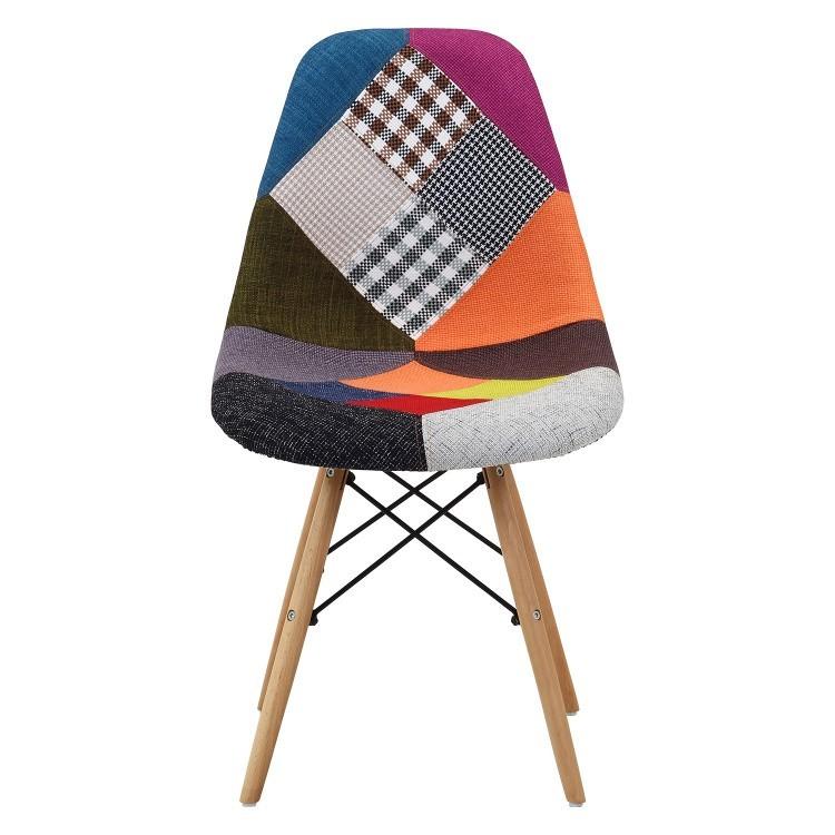 イームズ パッチワーク シェル チェア 木脚 デザイン ミックス