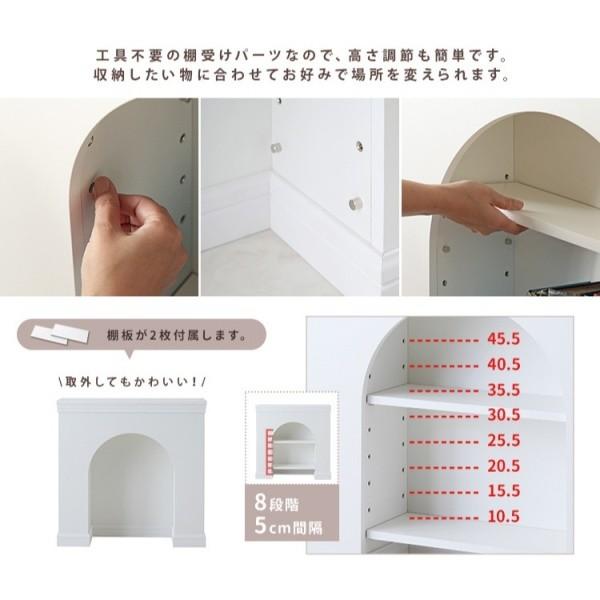 アーチ型 マントルピース キャビネット 据え置き型 飾り棚 棚板 アーチ型 マントルピース キャビネット 据え置き型 飾り棚 棚板