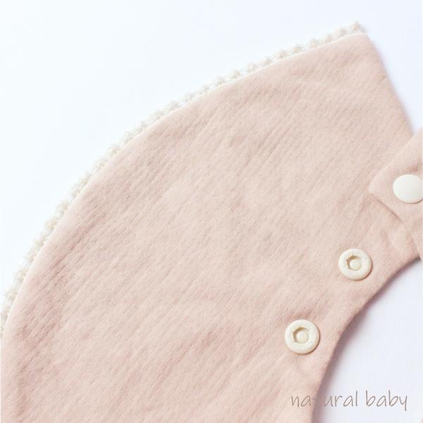 日本製 まんまるスタイ ボンボンレース よだれかけ おしゃれ かわいい