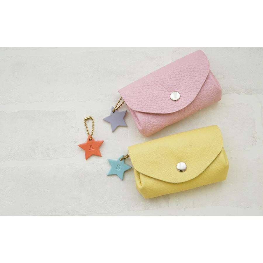 星 チャーム 本革 イニシャル刻印 |  | 07