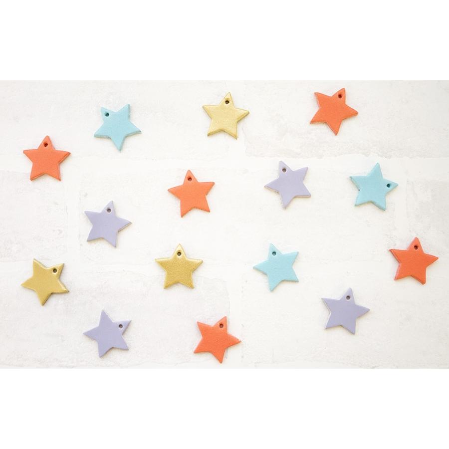 星 チャーム 本革 イニシャル刻印 |  | 08