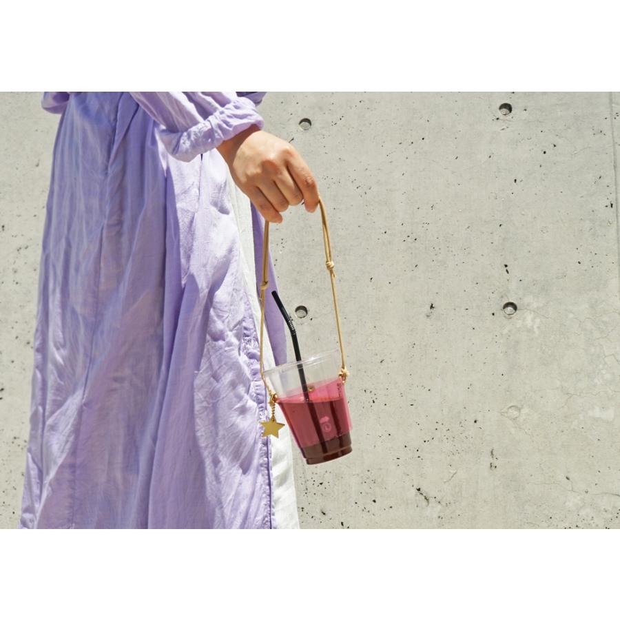 カップホルダー 持ち運び アイスコーヒー用 (星チャーム・巾着付き） hoshinootoブランド |  | 07