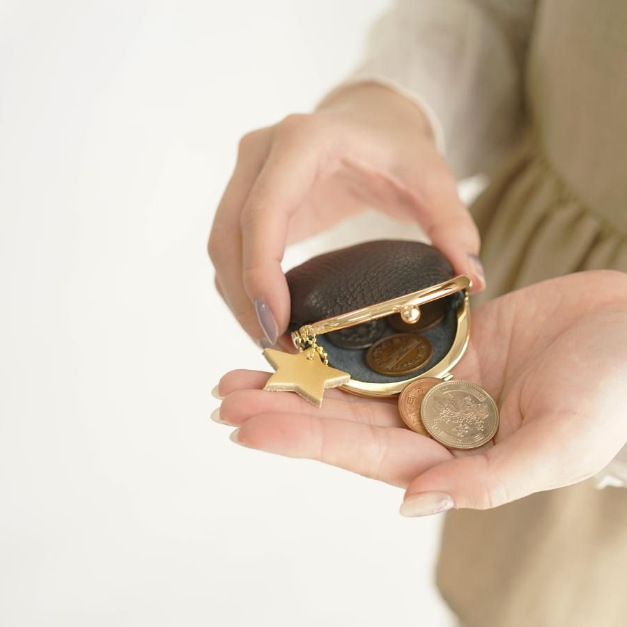 小銭入れ レディース がま口 財布 かわいい 星柄 本革 レザー 小さめ 星 指輪入れ アクセサリーケース ポーチ ミニサイズ コンパクト |  | 05