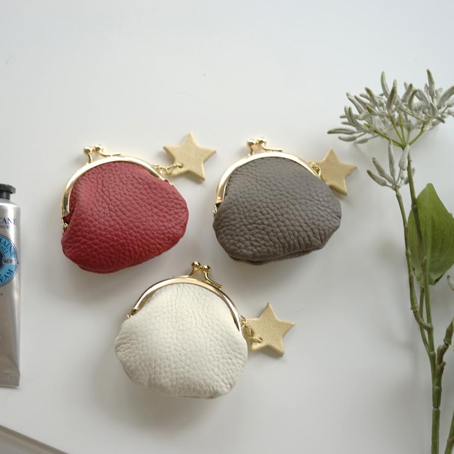 小銭入れ レディース がま口 財布 かわいい 星柄 本革 レザー 小さめ 星 指輪入れ アクセサリーケース ポーチ ミニサイズ コンパクト |  | 09