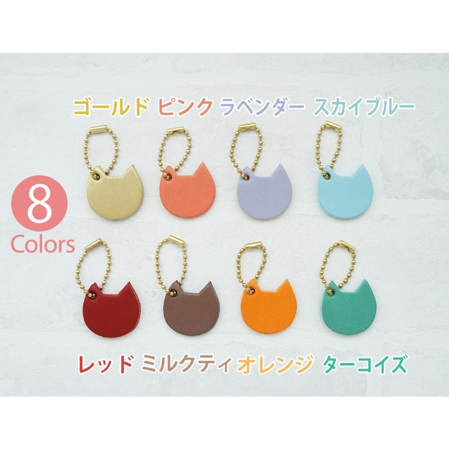 バッグチャーム 革 ネコ 猫 hoshinootoブランド : カミカゼオンライン