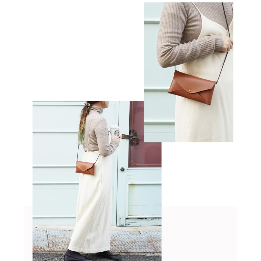 スマホショルダー ストラップ 革 スマホポーチ レディース レザー hoshinootoブランド |  | 15