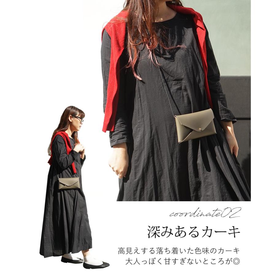 スマホショルダー ストラップ 革 スマホポーチ レディース レザー hoshinootoブランド |  | 06