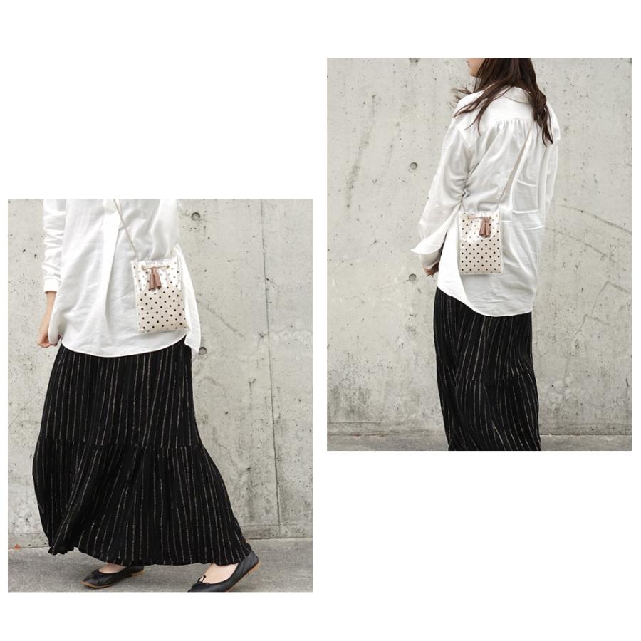 スマホポーチ レディース 縦型 ミニショルダー クリアバッグ かわいい おしゃれ 本革タッセル付き hoshinootoブランド |  | 12