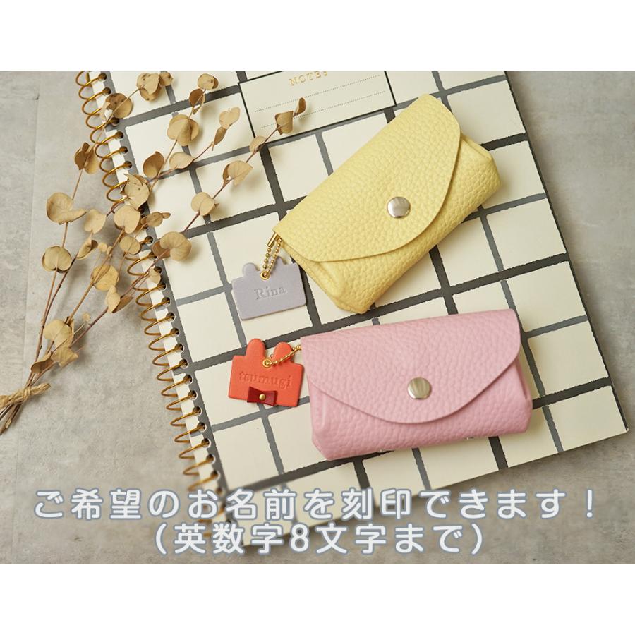 バッグチャーム 革 くま うさぎ かわいい ネームタグ 名入れ お名前