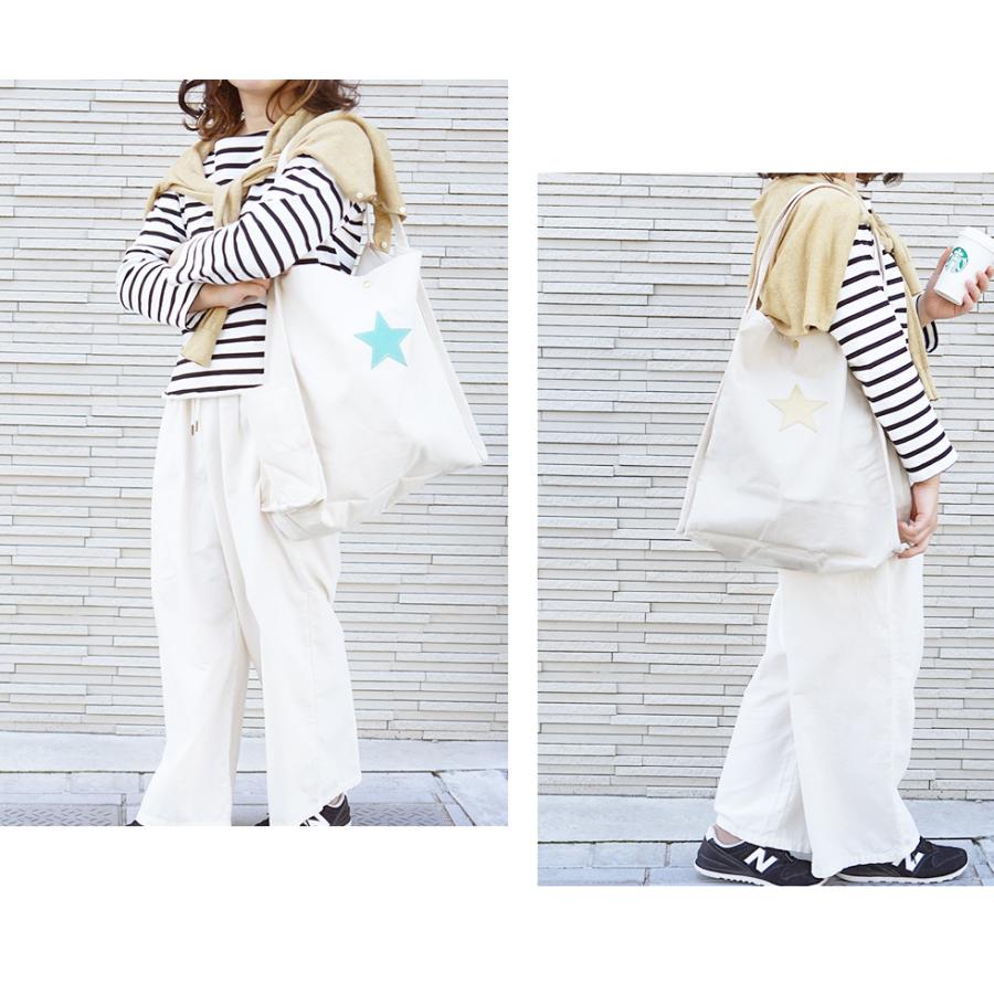 マザーズバッグ 軽量 大容量 おしゃれ トートバッグ 大きめ 軽い キャンバス 名入れ可 星 本革 hoshinootoブランド |  | 04