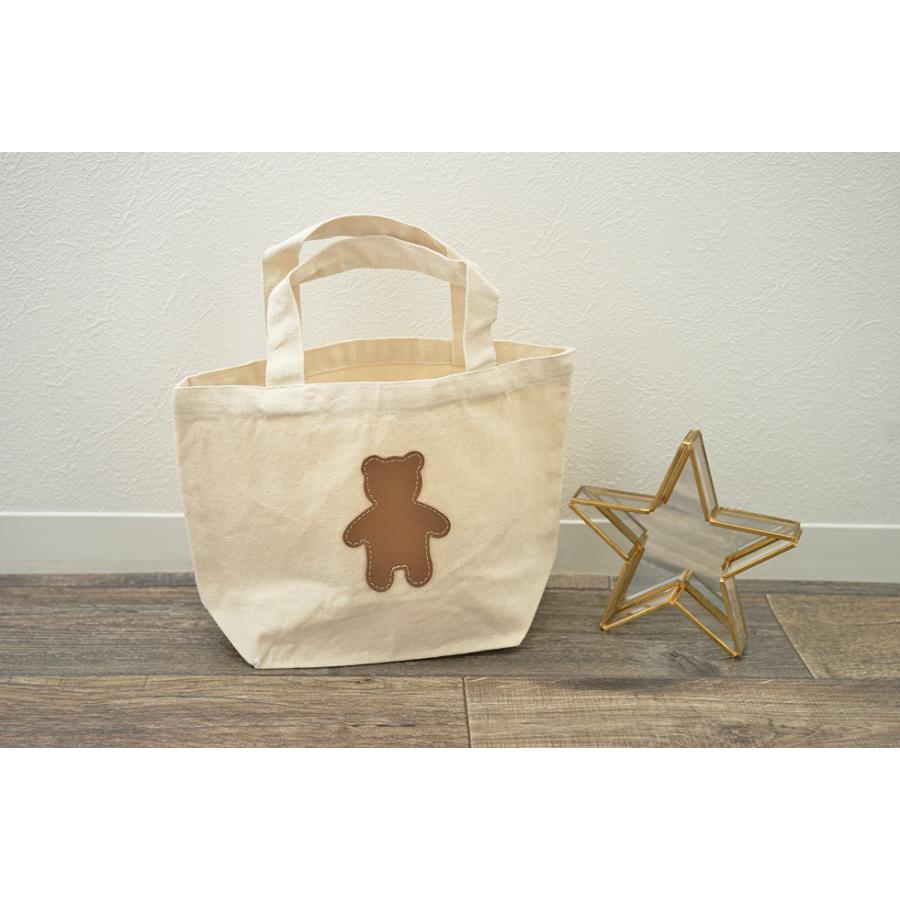 ミニトートバッグ レディース くま くまさん おしゃれ [名入れ可] かわいい エコバッグ  hoshinootoブランド |  | 05