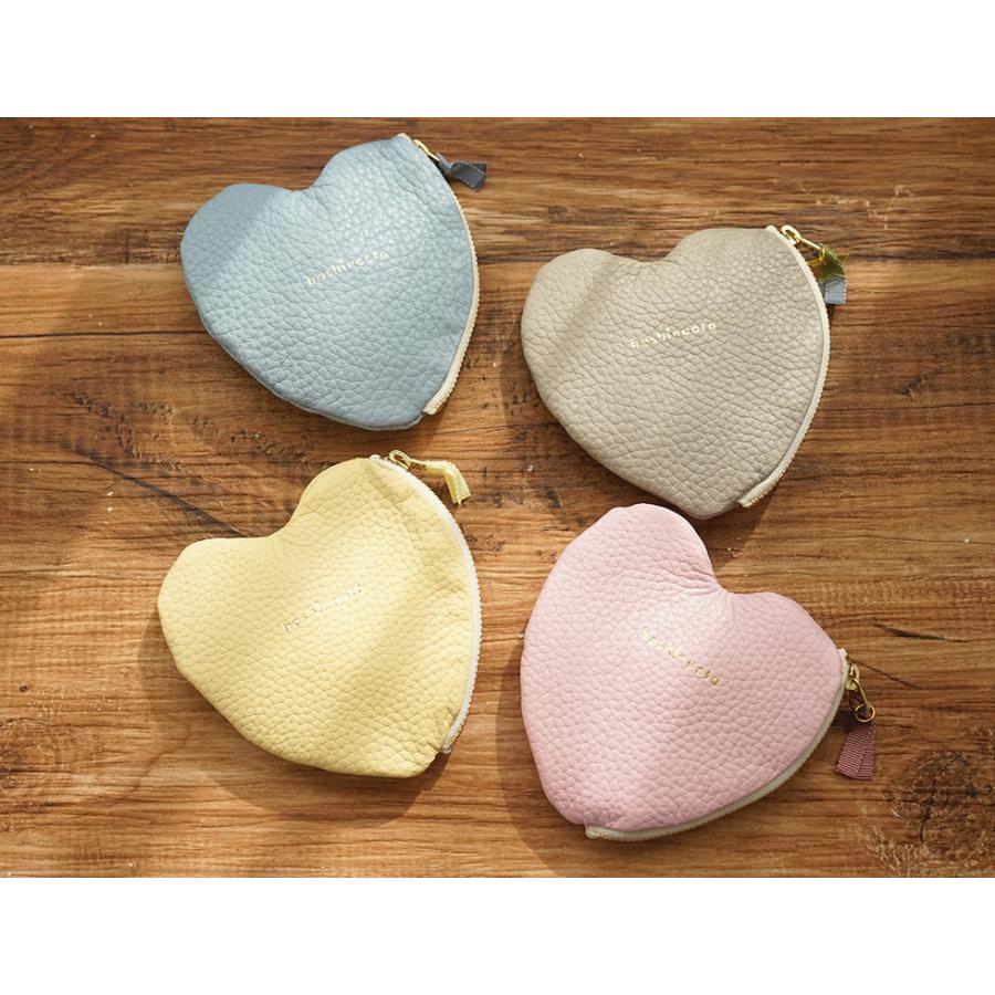ポーチ小物入れ小さめ 革 おしゃれ ハート hoshinootoブランド |  | 13