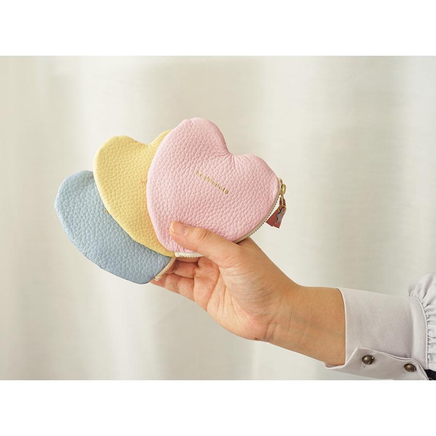 ポーチ小物入れ小さめ 革 おしゃれ ハート hoshinootoブランド |  | 07