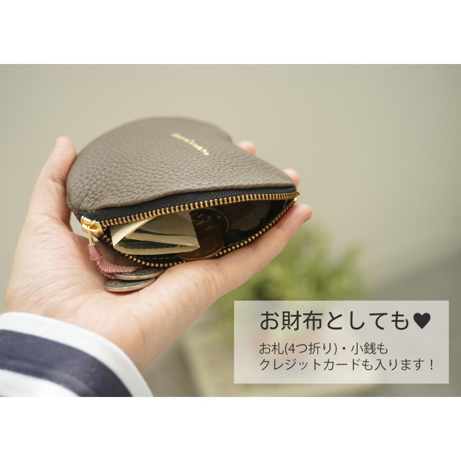 ポーチ小物入れ小さめ 革 おしゃれ ハート hoshinootoブランド |  | 09