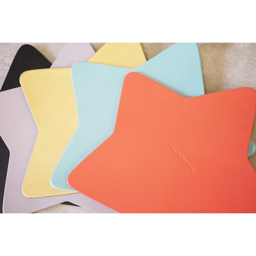 マウスパッド おしゃれ 革 星 名入れ可 日本製 hoshinootoブランド |  | 07