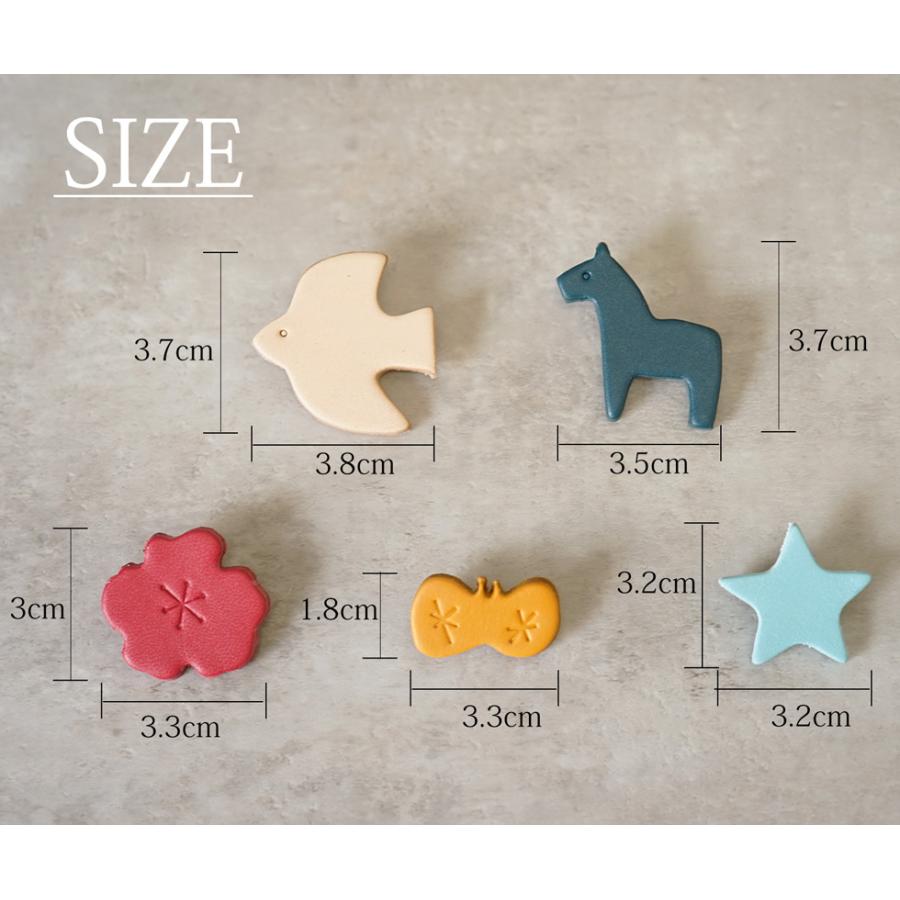 ブローチおしゃれナチュラル 北欧 本革 日本製 hoshinootoブランド |  | 13