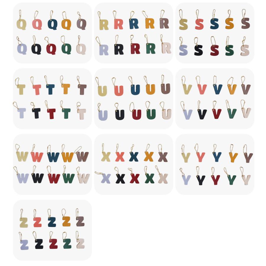 【A〜M】 バッグチャーム 革 アルファベット かわいい イニシャルチャーム 名入れ可 刻印 hoshinootoブランド |  | 14