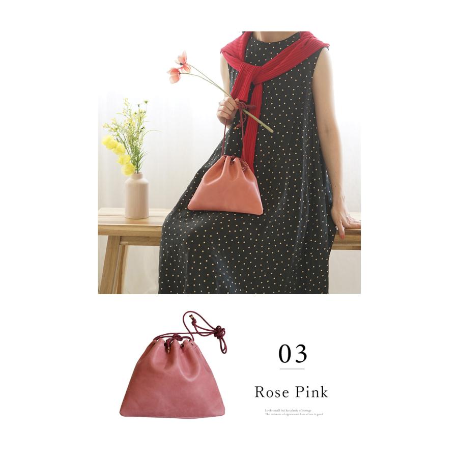 巾着バッグ レディース おしゃれ 本革 革 斜めがけ コットン 大人 ポシェット 軽量 かわいい 巾着 小さめ hoshinootoブランド [Virgo-ウィルゴ] レザー 国産 |  | 09