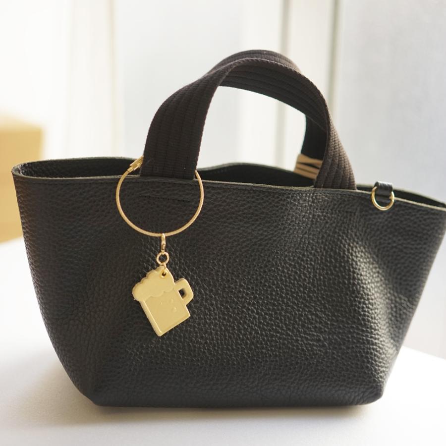 バッグチャーム ビール びーる かわいい 大人 本革 チャーム hoshinootoブランド |  | 04