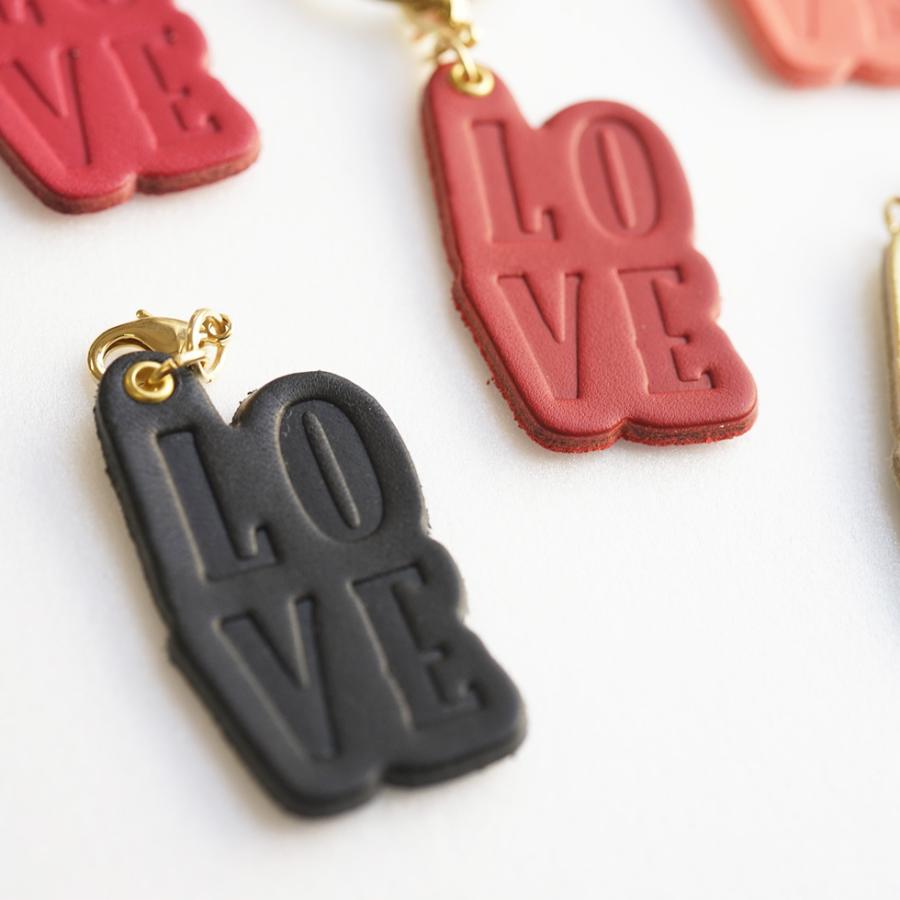 バッグチャーム 革 LOVE かわいい ネームタグ  おしゃれ hoshinootoブランド |  | 02