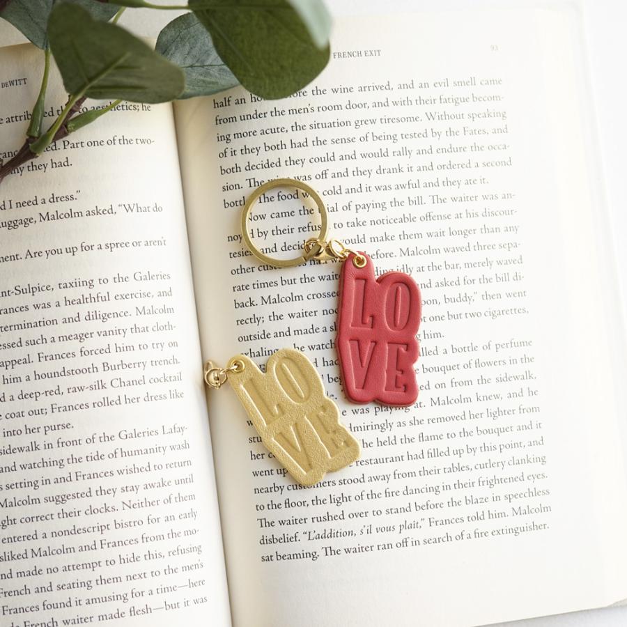 バッグチャーム 革 LOVE かわいい ネームタグ  おしゃれ hoshinootoブランド |  | 05