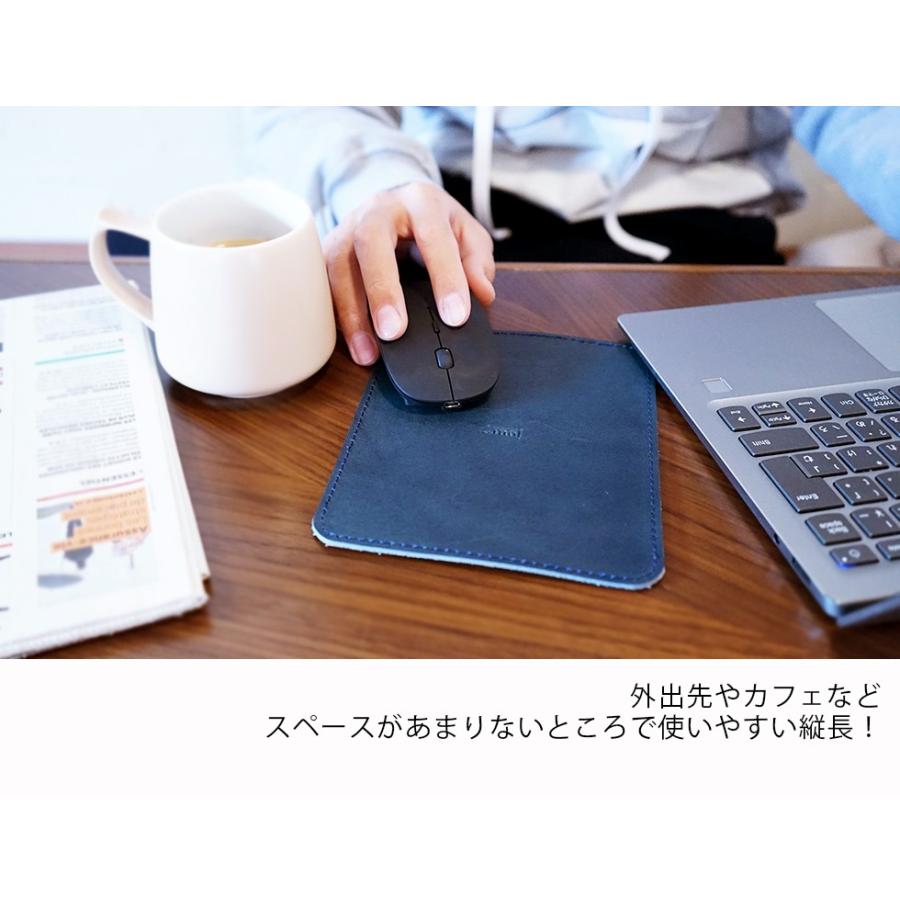 マウスパッド おしゃれ 名入れ 革 栃木レザー jour7 : カミカゼ