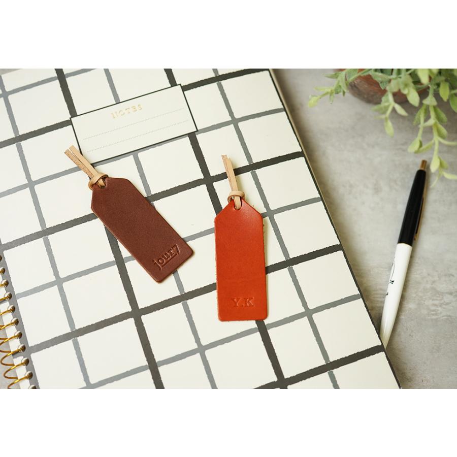 しおり 革 おしゃれ 名入れ可 栃木レザー ブックマーク jour7ブランド |  | 02