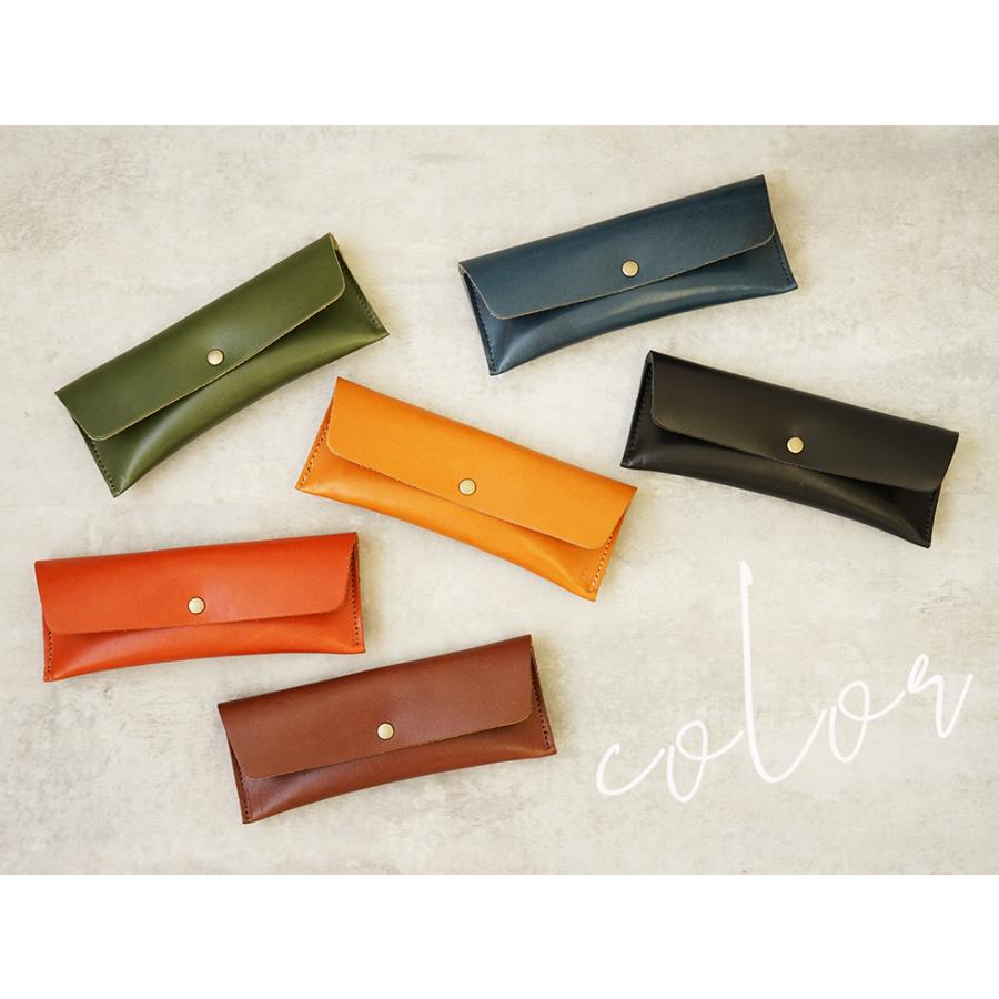 ペンケース 革 名入れ可 おしゃれ シンプル 栃木レザー jour7ブランド |  | 13