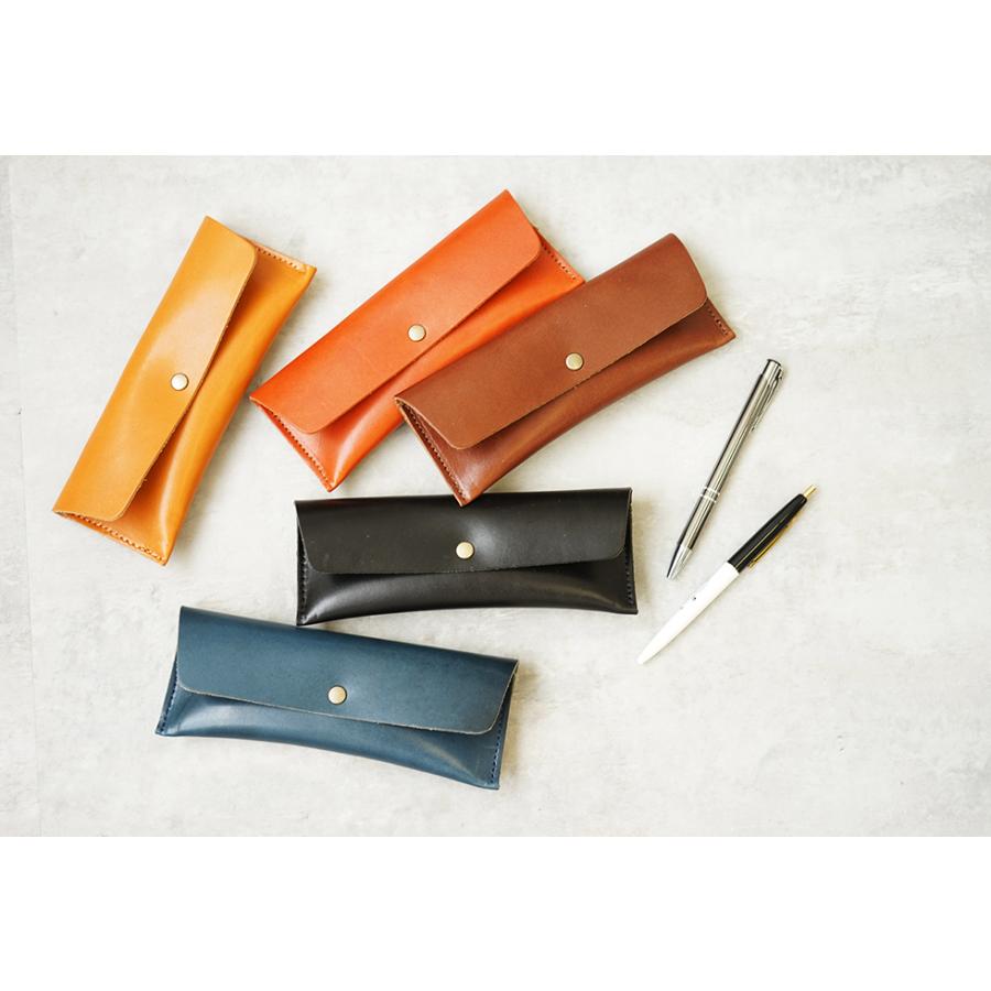 ペンケース 革 名入れ可 おしゃれ シンプル 栃木レザー jour7ブランド |  | 06