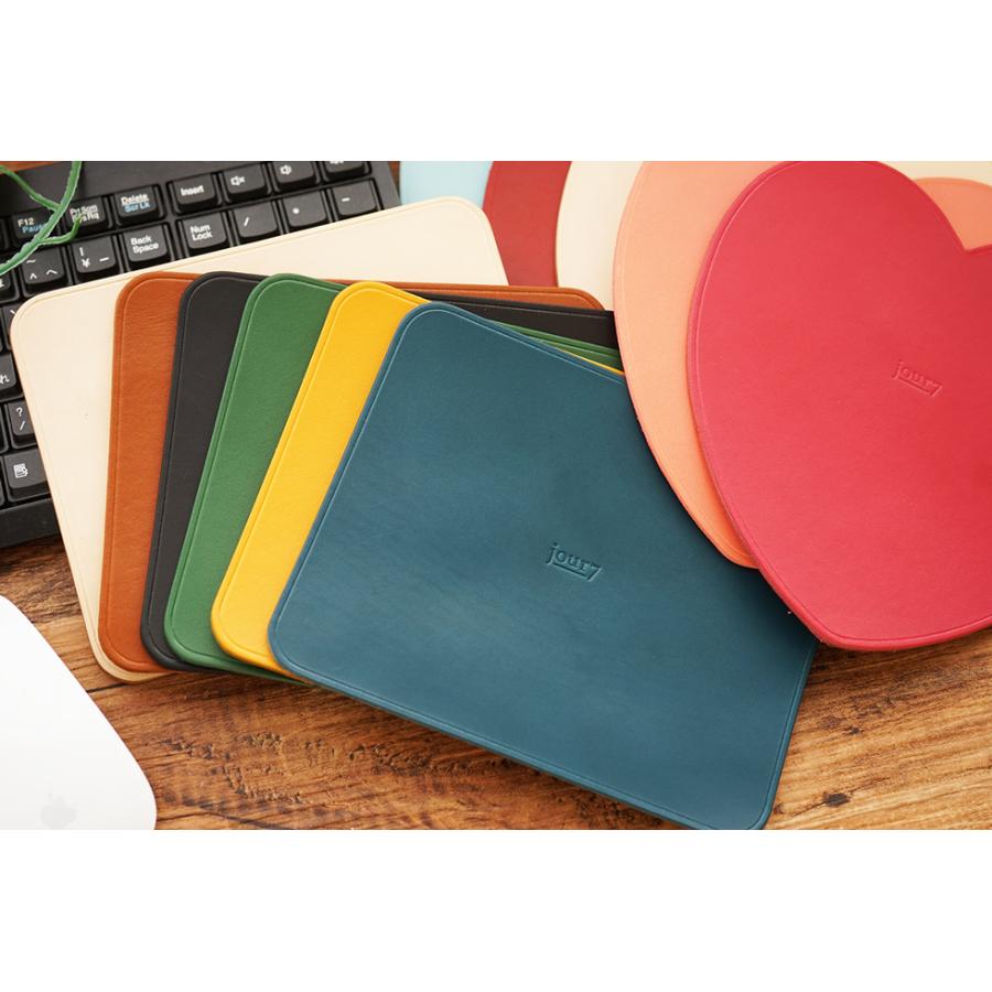 マウスパッド おしゃれ 革 名入れ可 jour7ブランド 日本製 ハート |  | 02