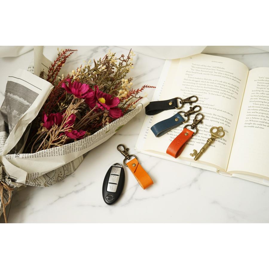 キーホルダー 革 メンズ おしゃれ 名入れ可 栃木レザー 真鍮 jour7ブランド |  | 11