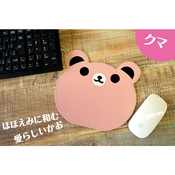 マウスパッド アニマル ねこ・うさぎ・パンダ・くま 日本製  本革 FOOTANブランド |  | 04