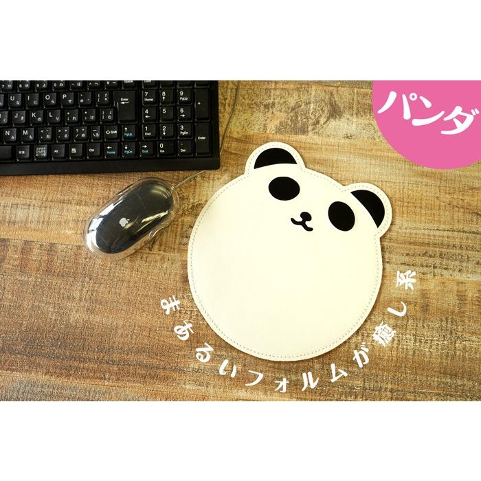 マウスパッド アニマル ねこ・うさぎ・パンダ・くま 日本製  本革 FOOTANブランド |  | 06