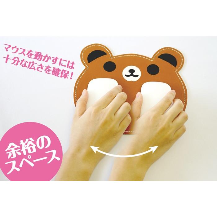 マウスパッド アニマル ねこ・うさぎ・パンダ・くま 日本製  本革 FOOTANブランド |  | 07