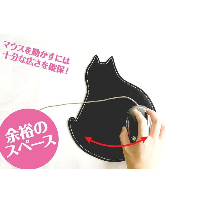 マウスパッド 本革 ねこ シルエット 日本製 FOOTANブランド |  | 03