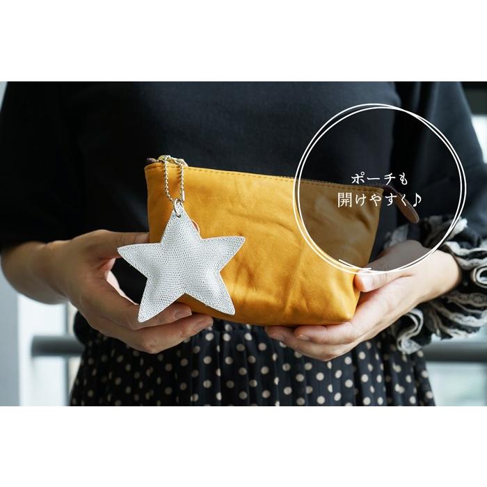 本革 星 チャーム （キーホルダー） 日本製 FOOTANブランド |  | 06