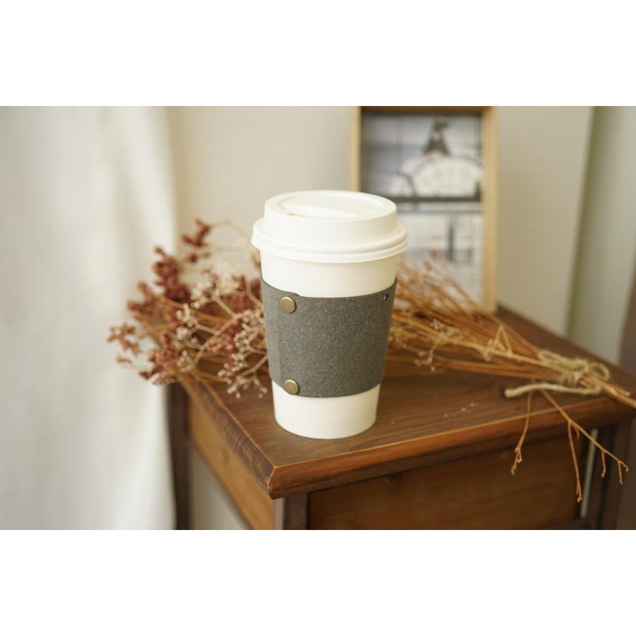 カップホルダー おしゃれ レザー トールサイズ コンビニ コーヒー スリーブ NaturalBasicブランド |  | 05