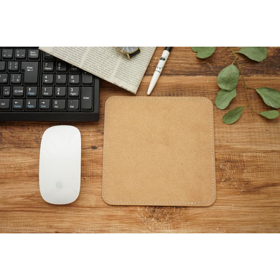 マウスパッド 名入れ可 おしゃれ レザー 本革 ドイツ製リサイクルレザー NaturalBasicブランド 正方形 長方形 スクエア ノベルティ 記念品 ギフト プレゼント |  | 03
