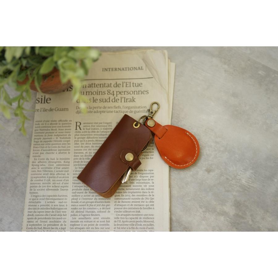 AirTagケース レザー 本革 おしゃれ Apple AirTagトラッカー エアタグ エアータグ 栃木レザー 国産 |  | 02