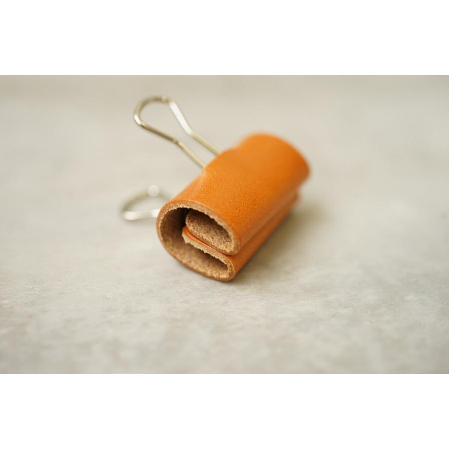 【3個セット】ダブルクリップ レザー巻き 本革 挟むものが傷つきにくい おしゃれ文房具 国産 |  | 03