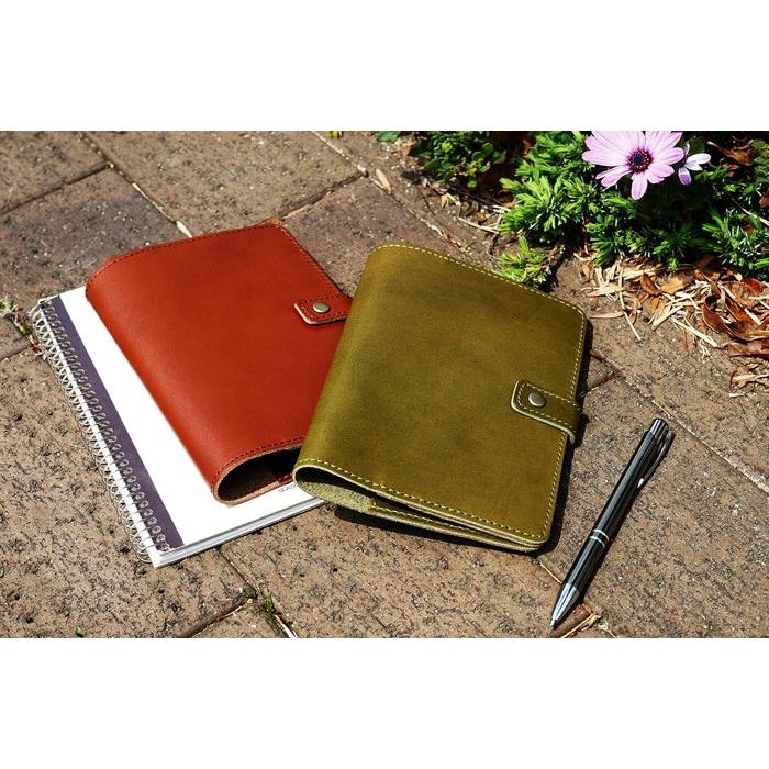 手帳カバー 革 A6 栃木レザー 名入れ 刻印 |  | 16