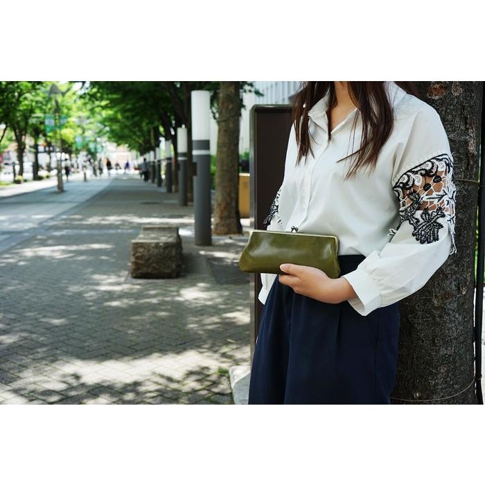 がま口 長財布 ポーチ 本革 送料無料 栃木レザー |  | 10
