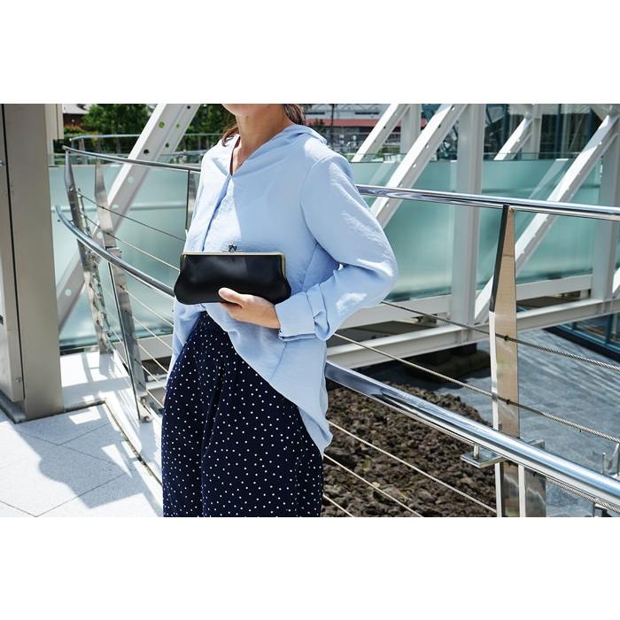 がま口 長財布 ポーチ 本革 送料無料 栃木レザー |  | 02