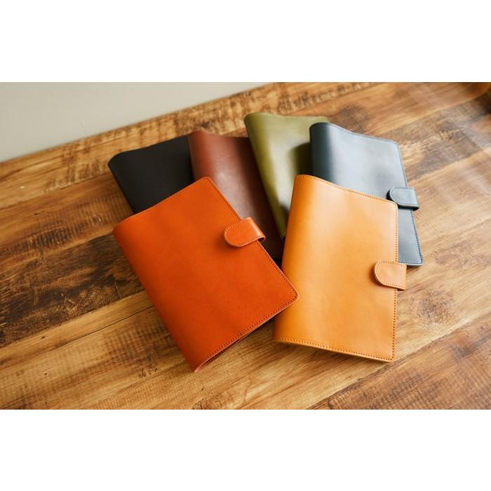 手帳カバー A5 ほぼ日手帳 カズン 革 栃木レザー 送料無料 名入れ |  | 04
