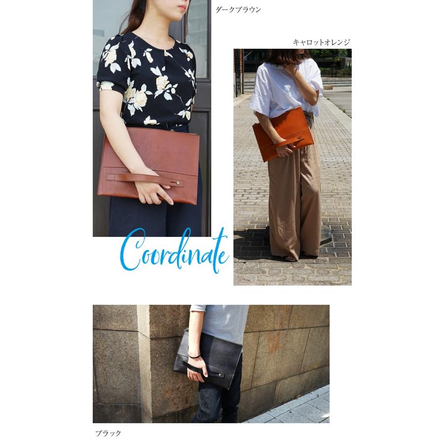 クラッチバッグ 本革 A4収納 栃木レザー 送料無料 |  | 15