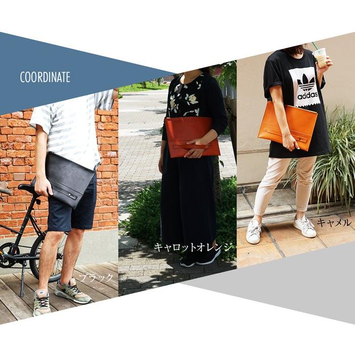 クラッチバッグ 本革 A4収納 栃木レザー 送料無料 |  | 02