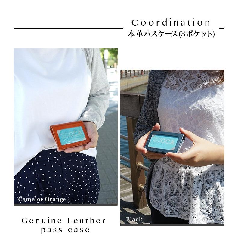 パスケース 定期入れ 名刺入れ 本革 栃木レザー 名入れ |  | 03
