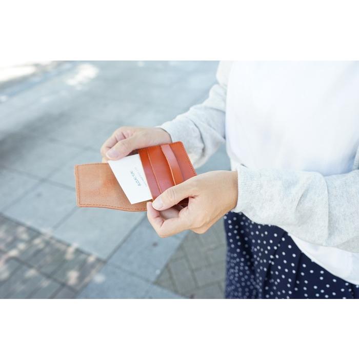 名刺入れ 大容量 本革 栃木レザー マチあり 送料無料 名入れ ギフト プレゼント |  | 07