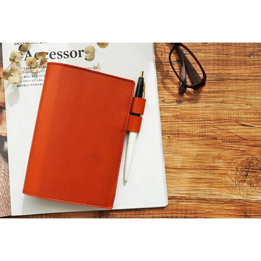 手帳カバーa6 革 栃木レザー 名入れ可 |  | 01