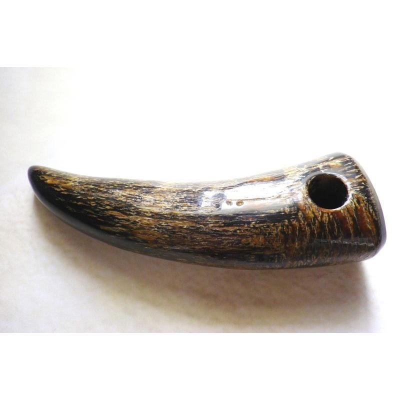 本水牛角先 1個穴 BIGなBIGな約110mm パーツに : 天然釦本舗 natural 